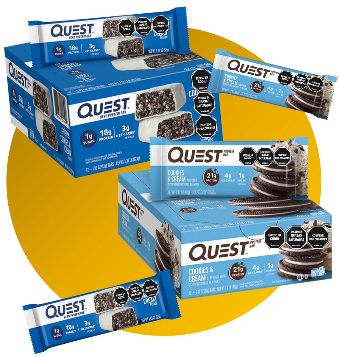COMBO COOKIES AND CREAM QUEST NUTRITION