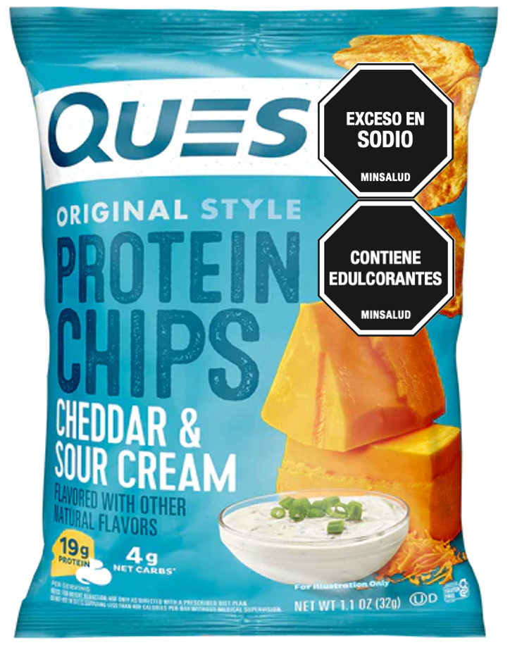 CHIPS QUESO CHEDDAR Y CREMA AGRIA QUEST NUTRITION